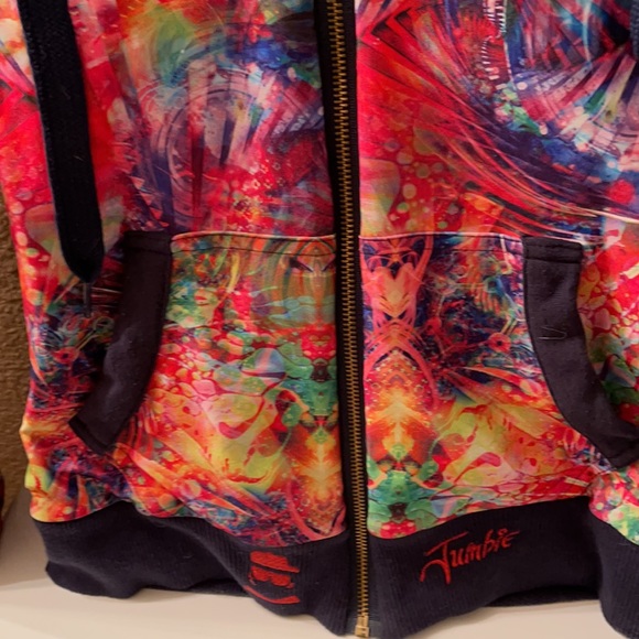 - Jumbie Art reversible jacket size small EUC hoodie unisex - Picture 4 of 10